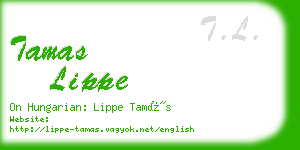 tamas lippe business card